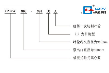 中開泵型號(hào)意義圖 中開泵型號(hào)意義圖
