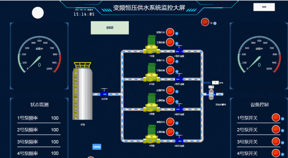 物聯(lián)網(wǎng)水泵監(jiān)控大屏幕 物聯(lián)網(wǎng)水泵監(jiān)控大屏幕