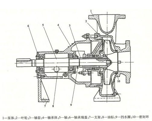 單吸泵結(jié)構(gòu)圖 單吸泵結(jié)構(gòu)圖